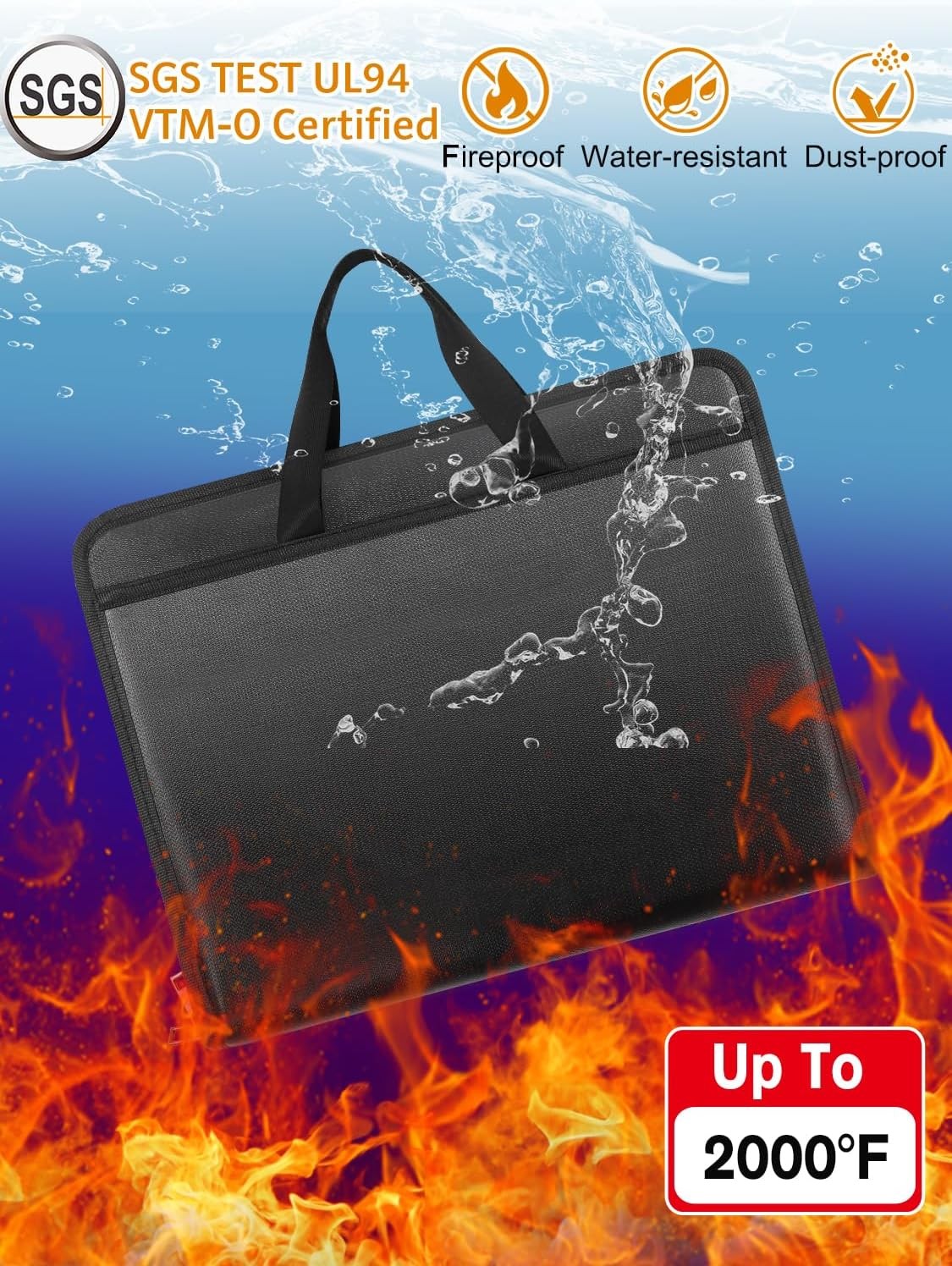 Important Document Organizer Accordion File Organizer Fireproof Expanding File