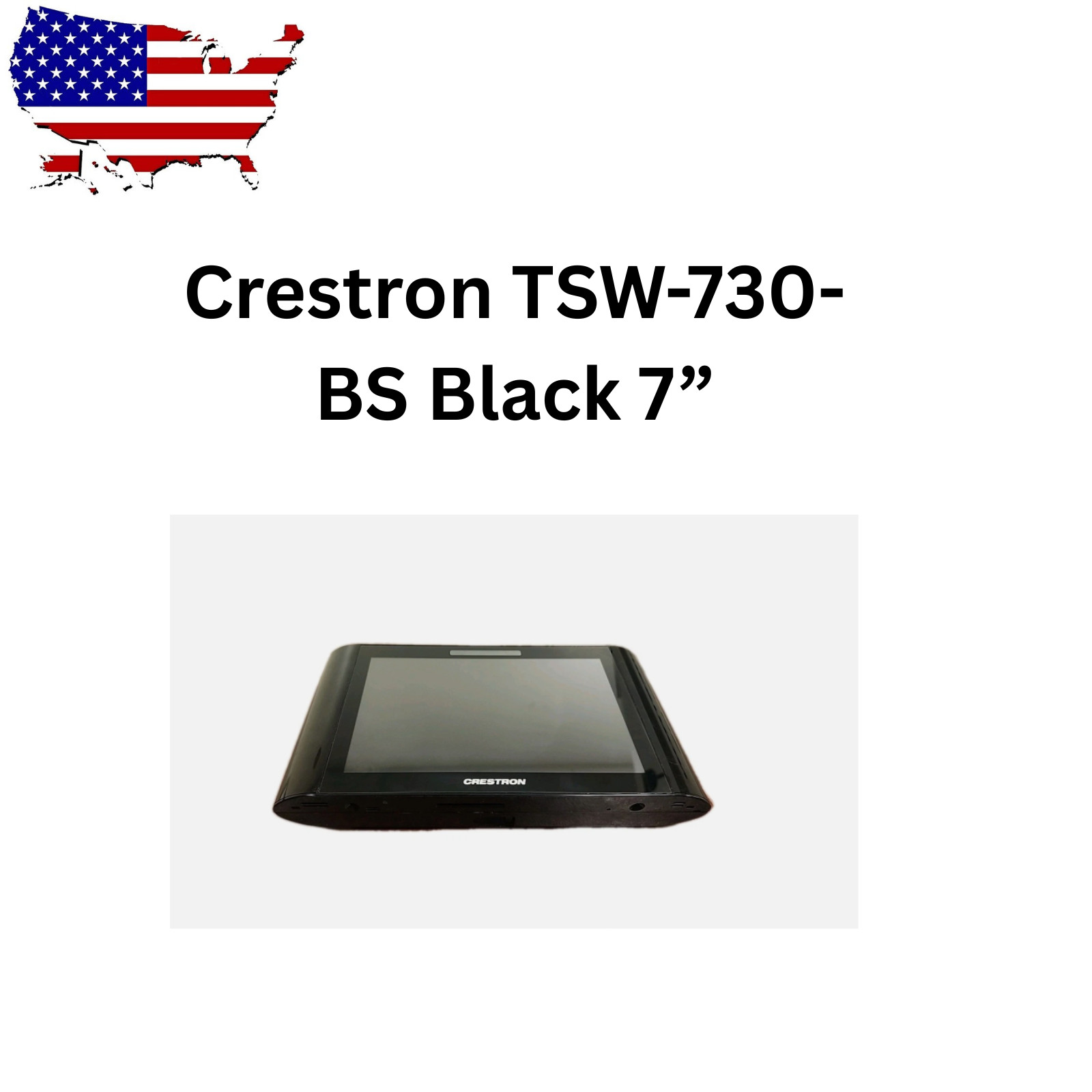 Crestron TSW-730-BS Black 7” Touch Screen Room Scheduling