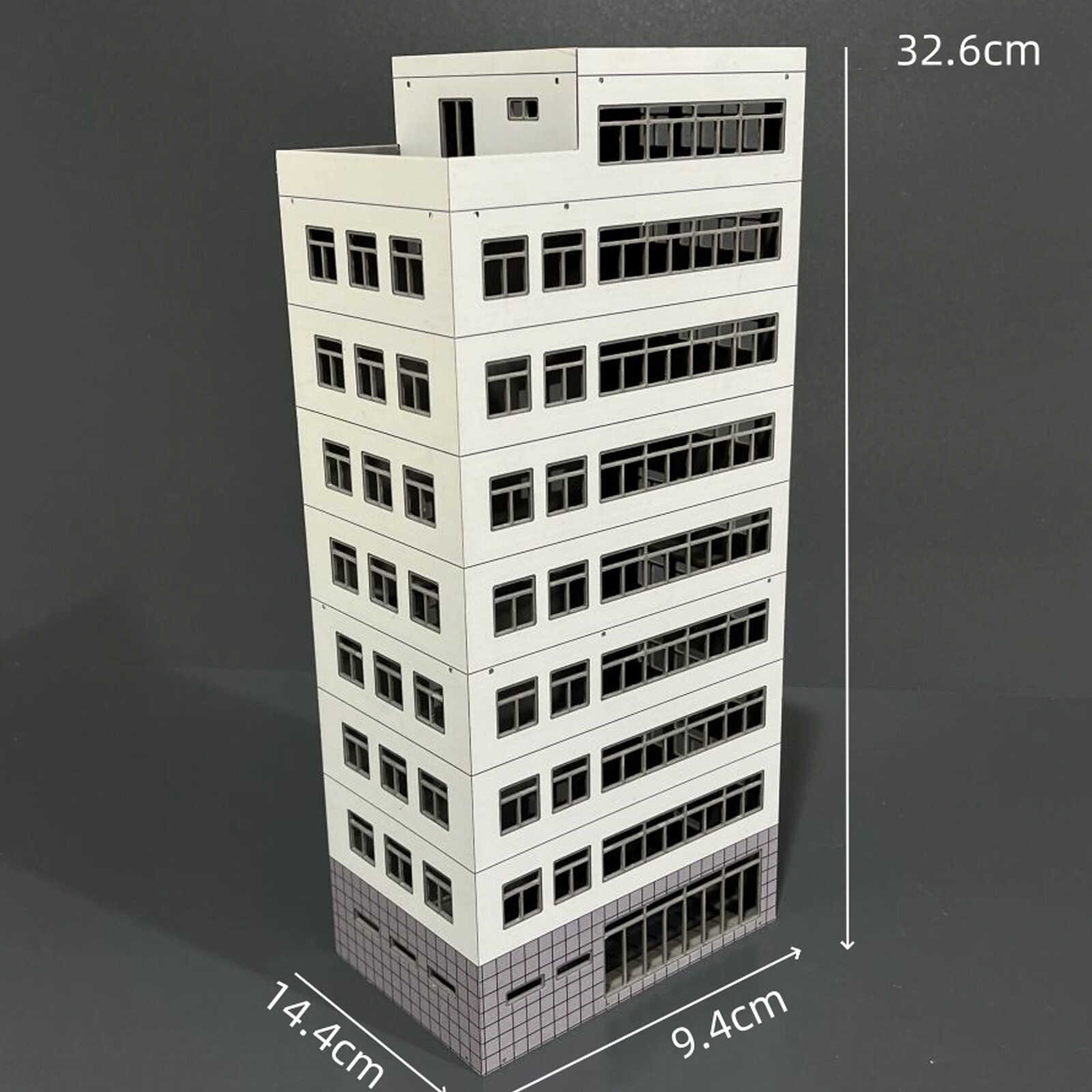 1/87 HO Scale City Scene Building Ensemble Plastic Assembled Building Models