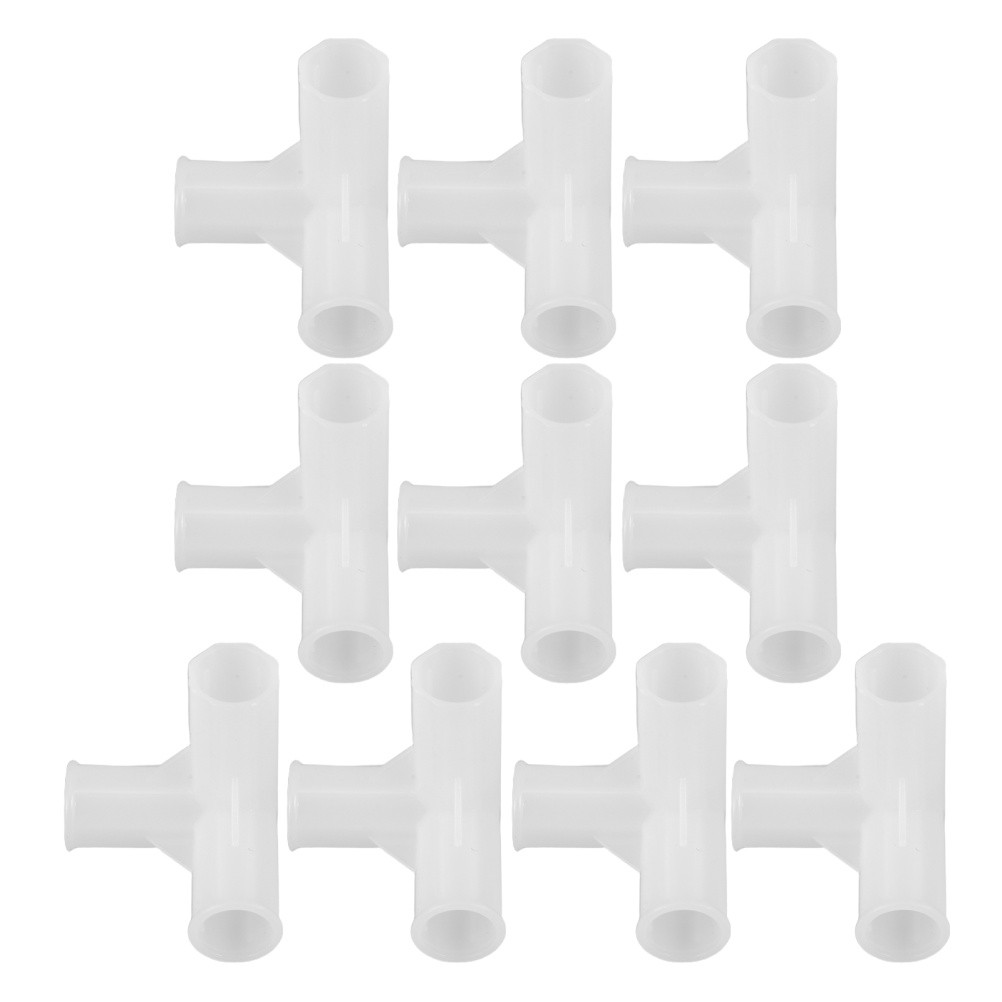 10 Pcs Shoe Rack Connection Buckle Closet Rod Connector Dryer Fitting Link