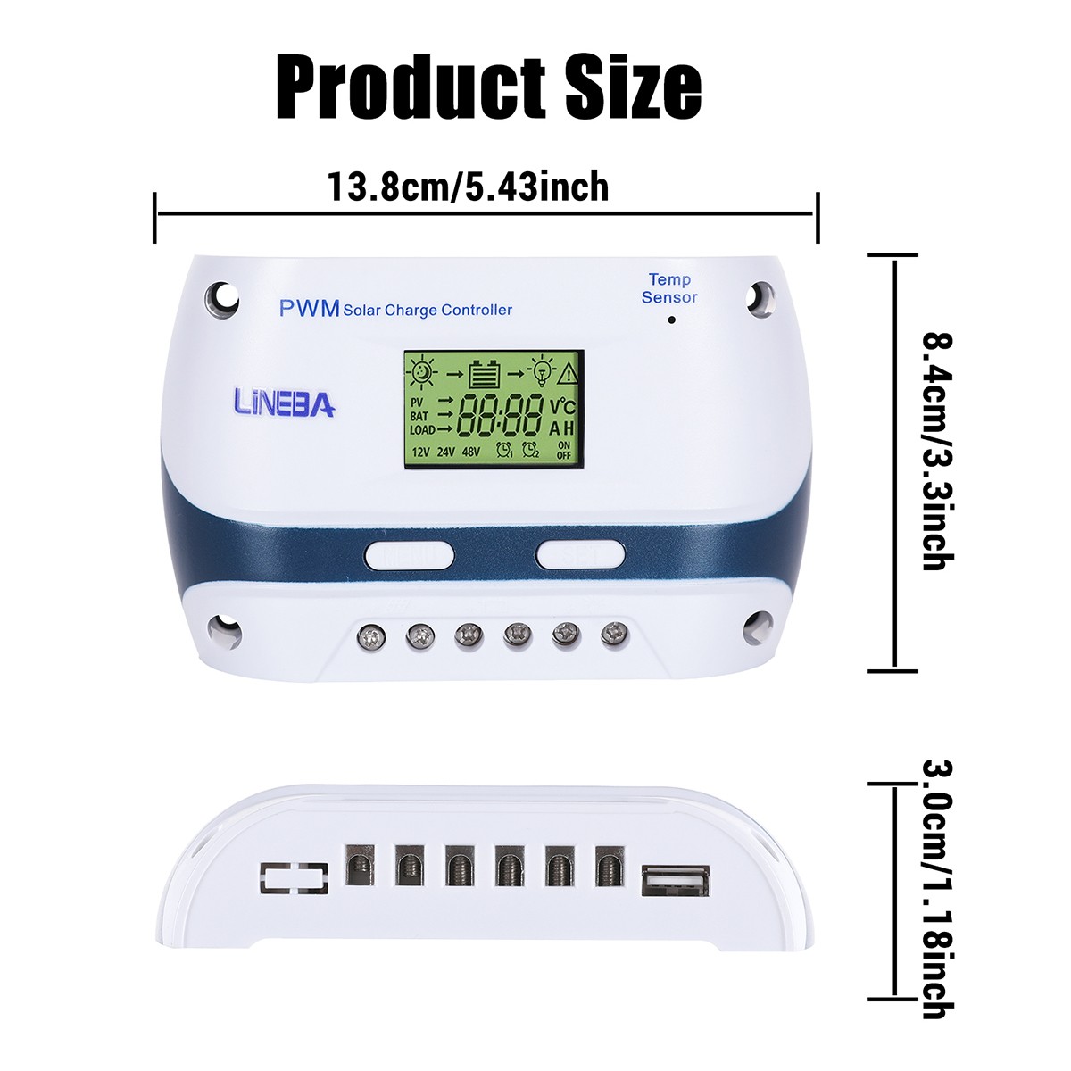 Compact 30A Solar Panel Regulator for Enhanced Battery Life and Efficiency