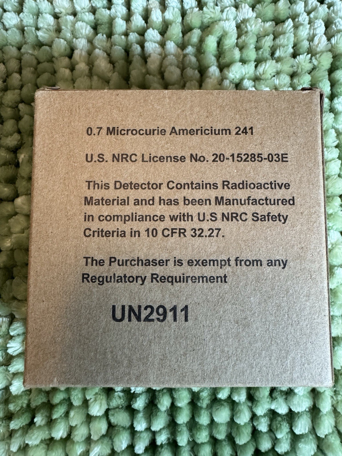 NEW FENWAL CPD-7052 ION DET.