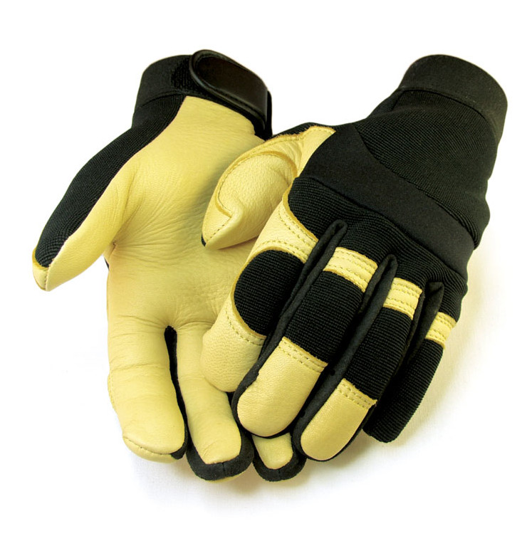 Genuine Mens Deerskin Leather Work Glove Durable Tough Material Comfortable M-XL