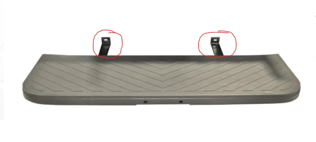 Club Car Precedent Mounting Brackets for GTW MACH3 Footrest only