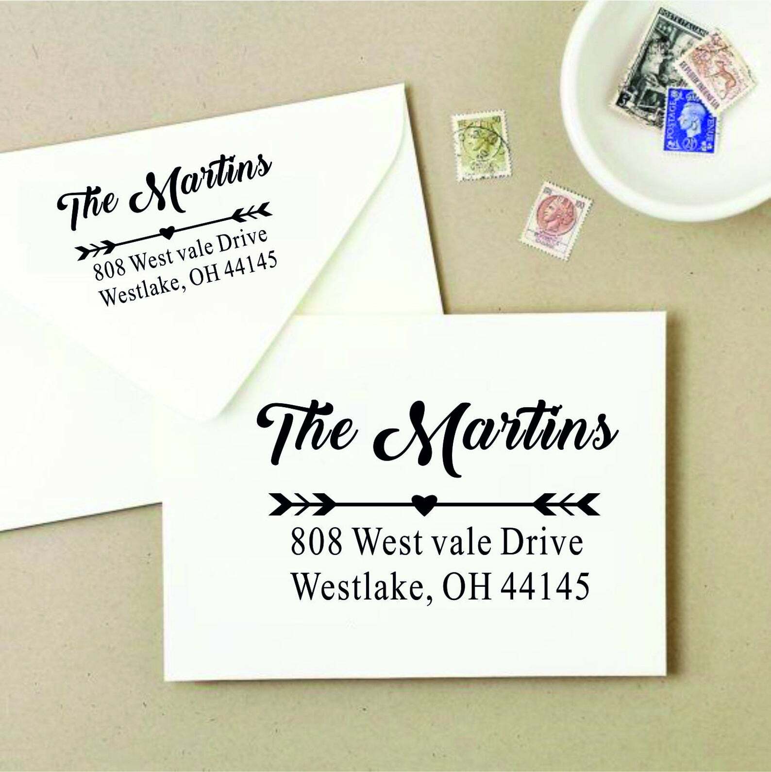 Custom Designer Return Address  4 OR 5 LINE Self-Inking Rubber Stamp  4913