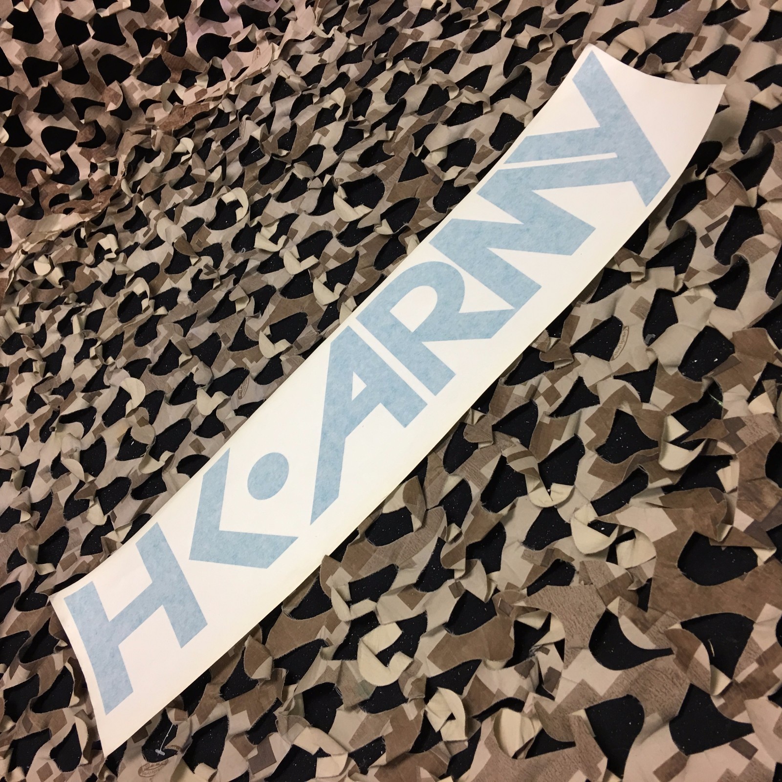 NEW HK Army Paintball Car Sticker - Typeface Teal