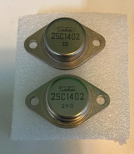 2 Pcs Vintage NOS Sanken 2SC1402 Silicon NPN Power Transistors