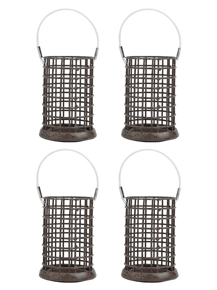 Compact Fishing Feeders with Four Metal Cages A Size Light Weight Gear