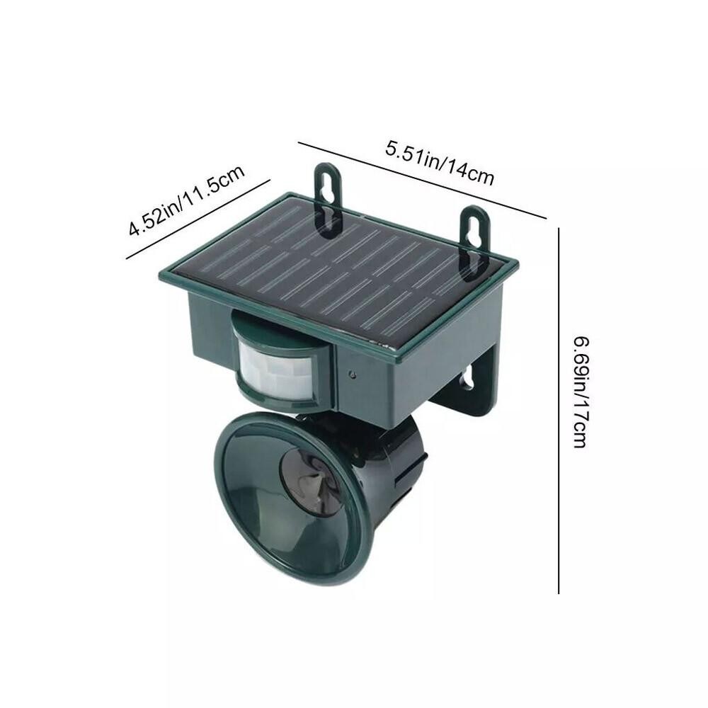 Solar Ultrasonic Bird Repellers Scarer Pest Control Fox Deterrent Motion Sensor