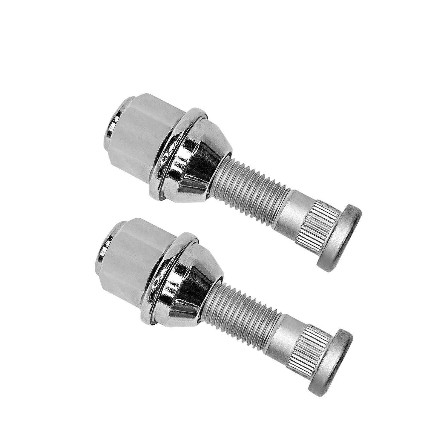 Chrome Wheel Lug Stud Nut Set for 20062021 Ford Focus, Fusion, Escape 4PCS