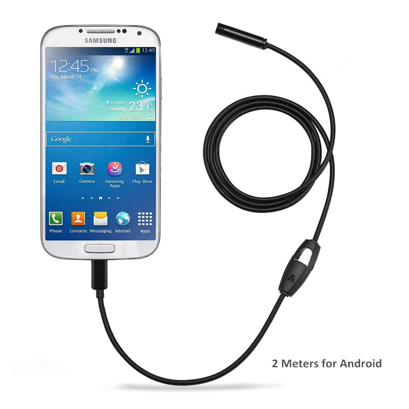 6.6FT 6LED Android Endoscope Waterproof Inspection Camera Micro USB Video Camera