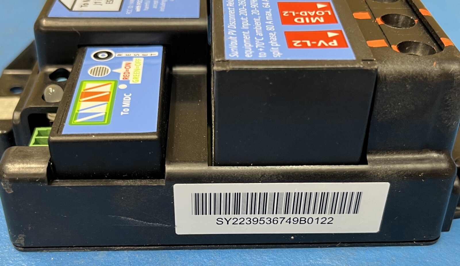 Panasonic- SunVaultPV Disconnect Relay #536749 Interconnection system