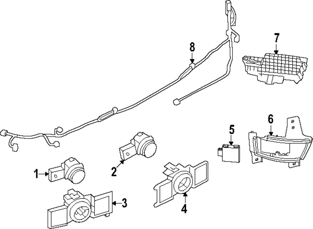 Genuine Mitsubishi Blind Spot Radar Cover 988F8W020P