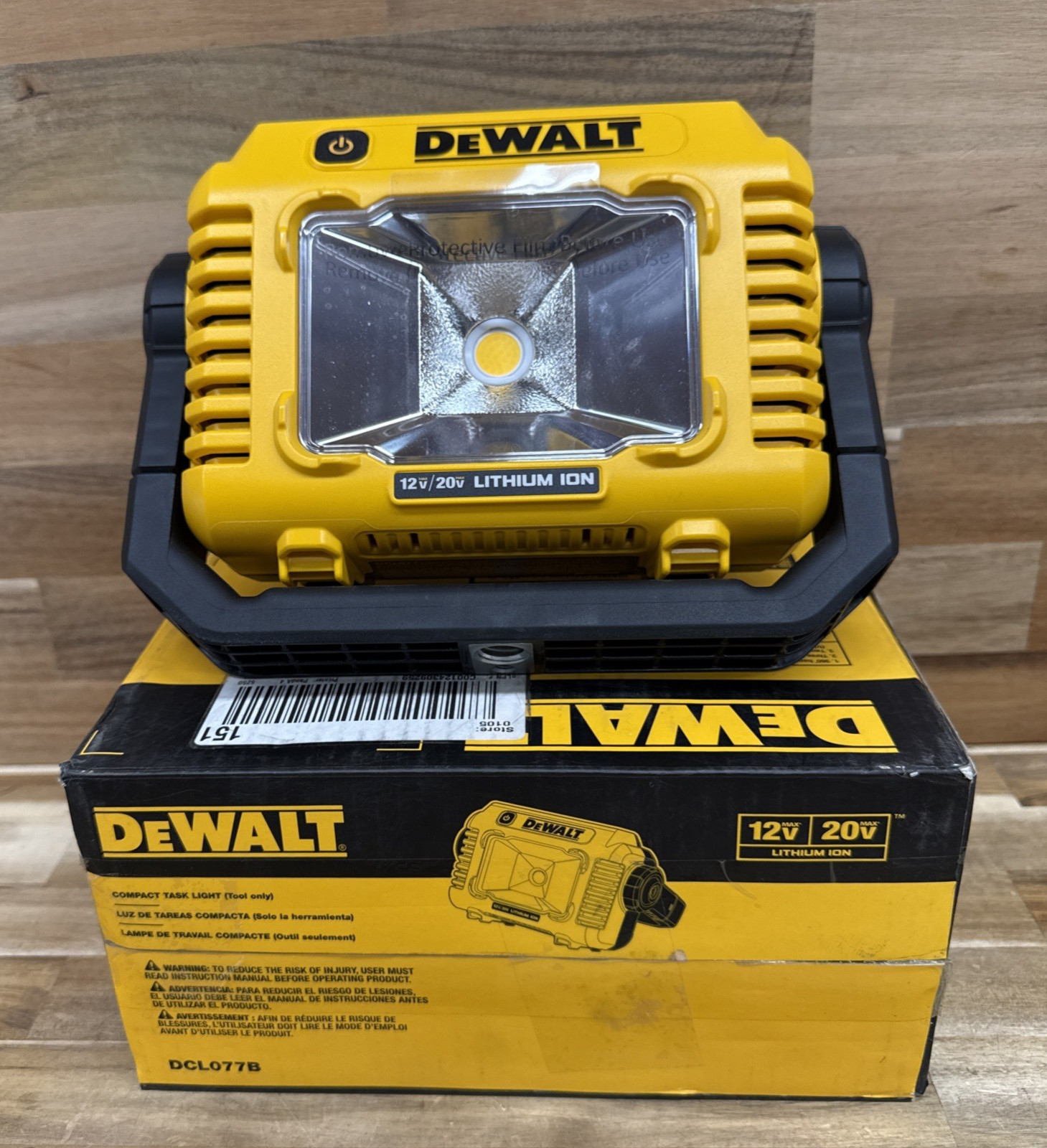 DeWALT DCL077B 12V 20V Max Cordless Durable Lightweight Compact Task Light - W28