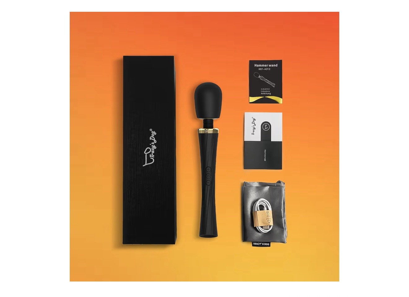 Tracy's Dog Vibrator - Cordless High-Power Wand Massager Clitoral Stimulation