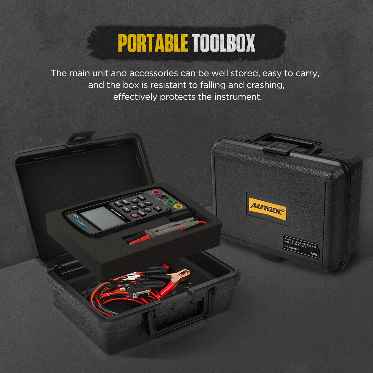 Car Digital Multimeter Oscilloscope AC DC Voltmeter Ammeter Ohmmeter Auto Range