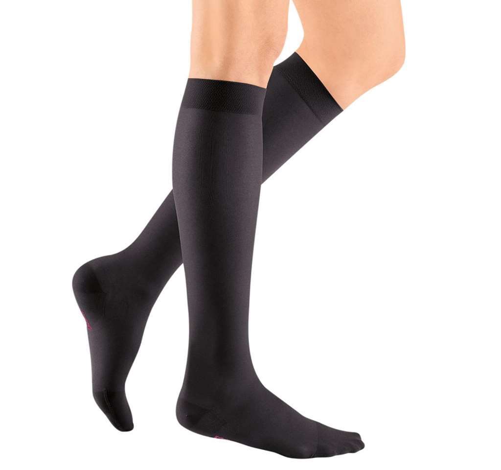 Medi Sheer & Soft Calf Highs, CT, (Size: M) 8-15mmHg Ebony