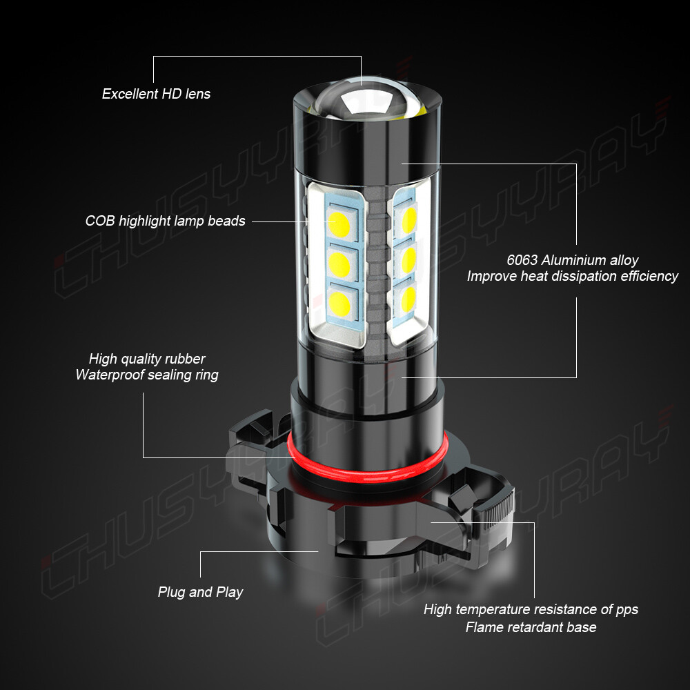 For Jeep Patriot 2010-2017 LED Headlight High Low Beam Fog Light Bulb Combo