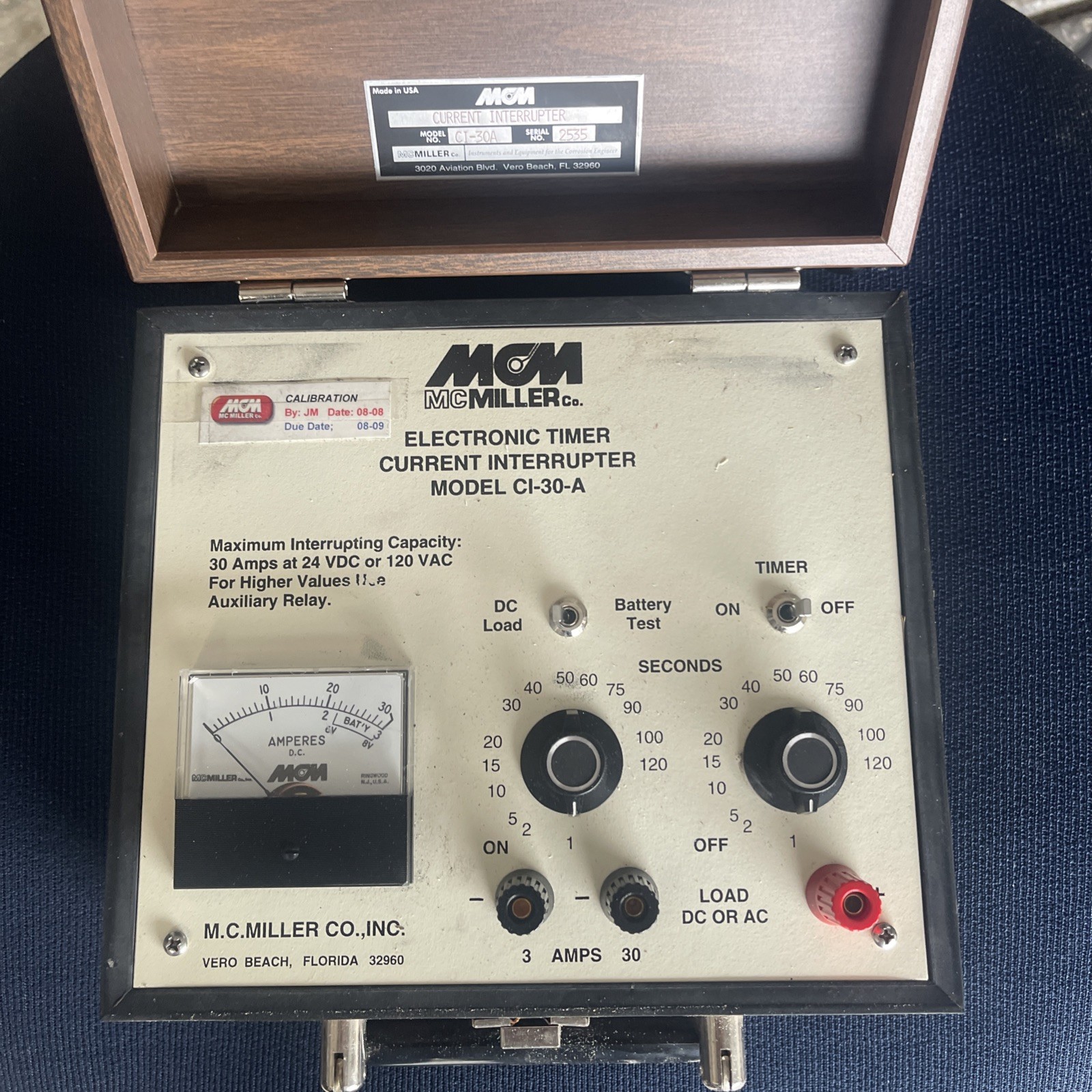(1) MCM M.C. Miller Co. Inc. Current Interrupter CI-30 AC/DC Electronic Timer.