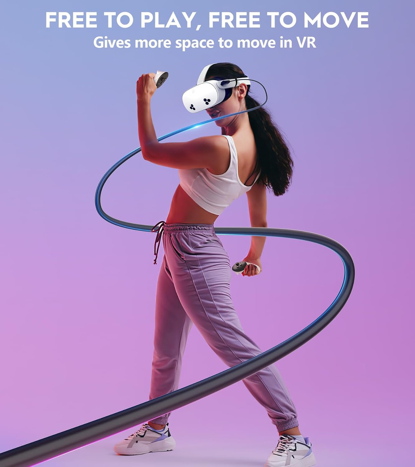 Link Cable 16FT for Meta Oculus Quest 3S Quest 3 Quest 2 VR Data Transfer