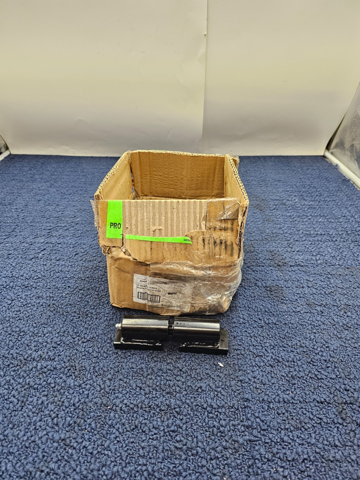 (QTY 10) 49994 4" Barrel Hinge with Plate and Grease Zerk Fitting