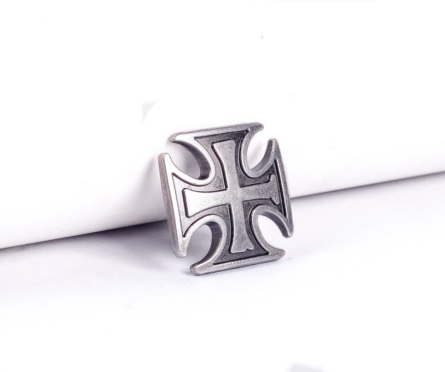 29MM 10pcs BIG VINTAGE JESUS CROSS SADDLE ANTIQUE Silver  LeatherCraft CONCHOS