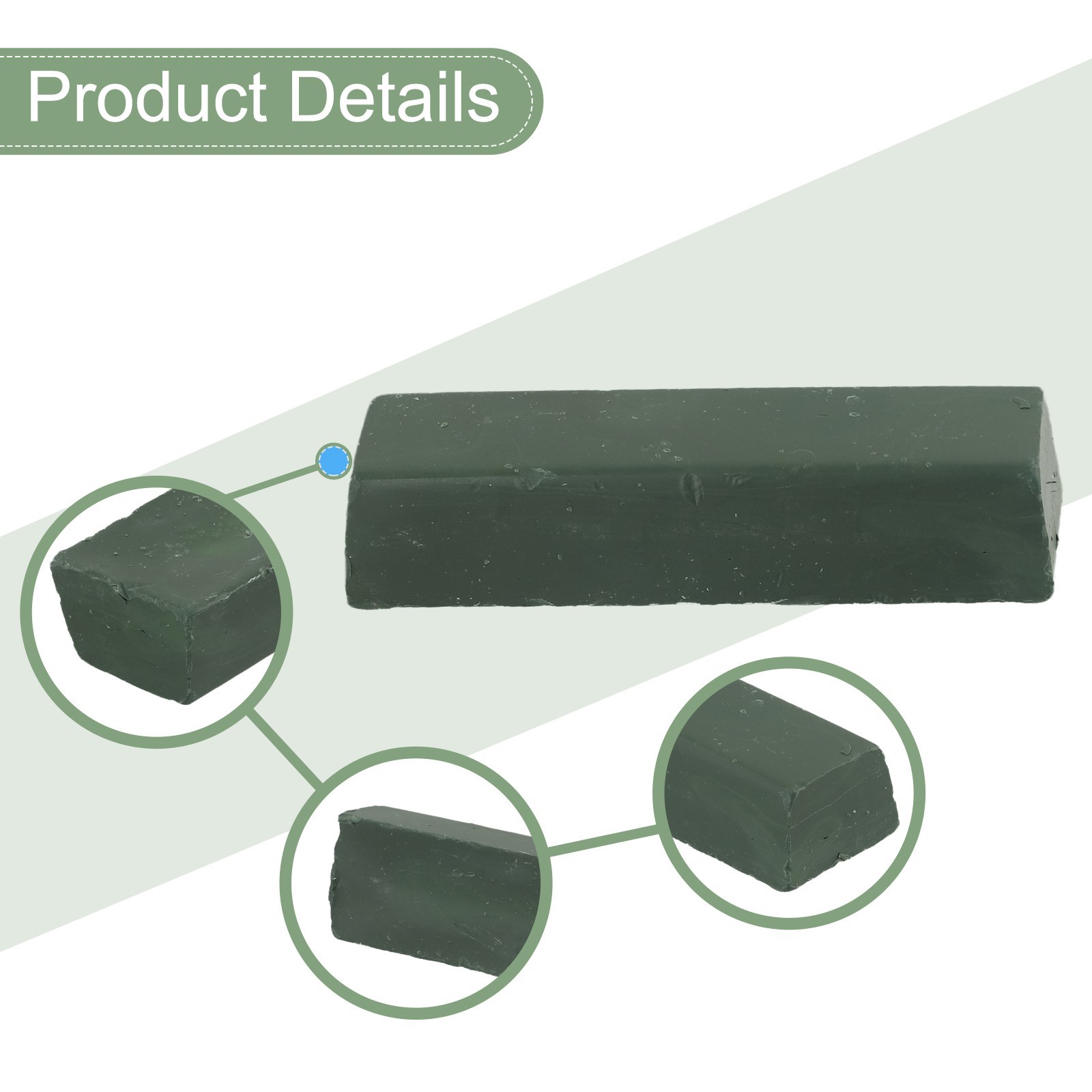 Polishing Paste Compound Chromium Green Grinding Paste 112x34x25mm 1pc