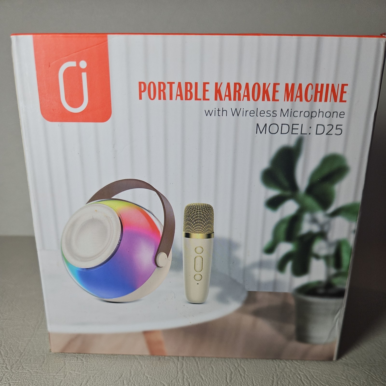 Brand New Sealed Portable Karaoke Machine with Wireless Microphone Model D25