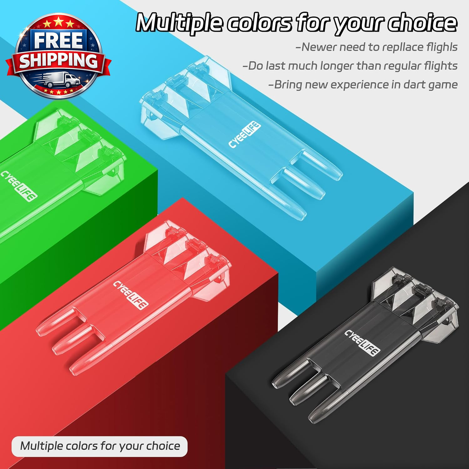 Darts Plastic Tip - Professional Soft Tip Darts Set 18 Grams with Carr