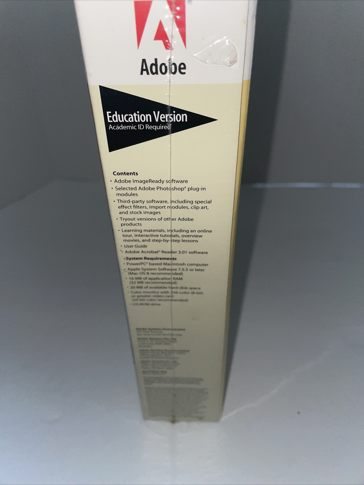 Adobe ImageReady Software Vintage 1.0 Education Version SEALED Macintosh ￼$129