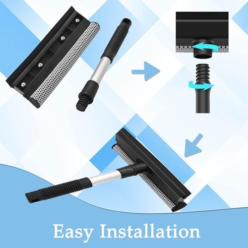2 Pack Squeegee for Car Window Cleaning and Windshield Washing Standard Window