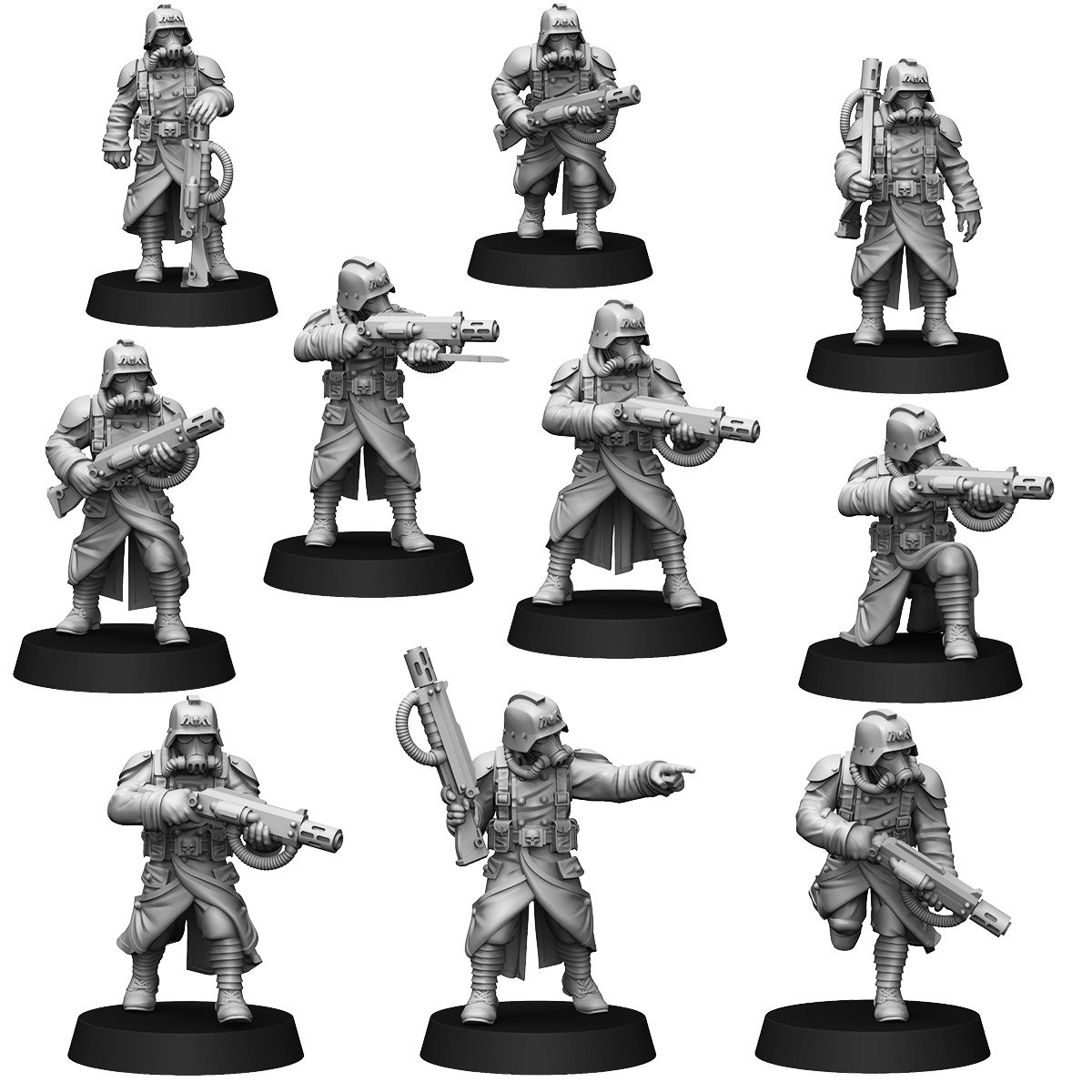 GRIM GUARD INFANTRY WITH MELTGUNS (10U)