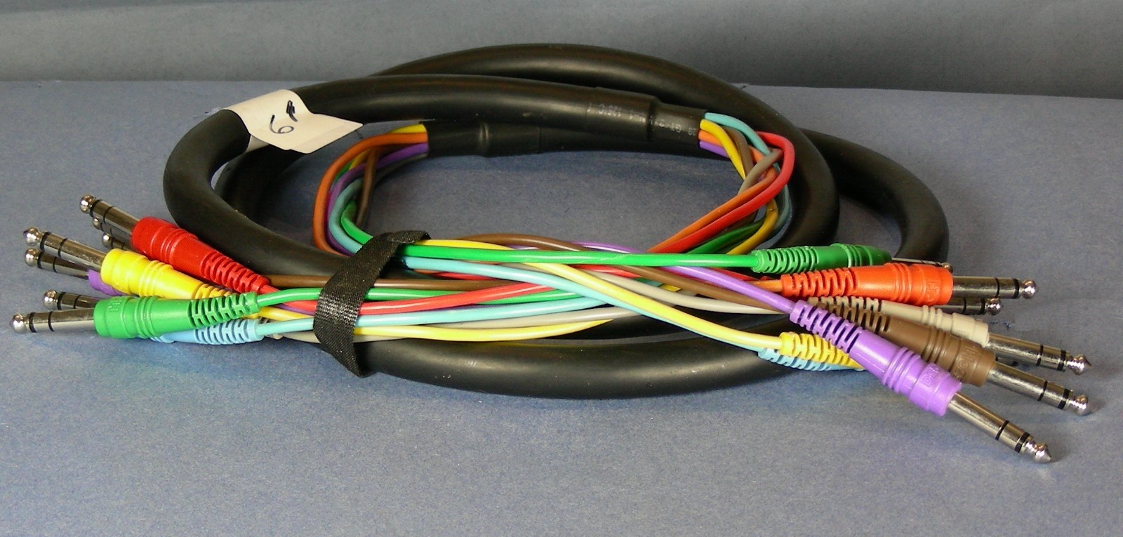 6 ft   Hosa 8 Channel 1/4” TRS Male to 1/4” TRS Male Snake Cable 26 AWG  [#5]