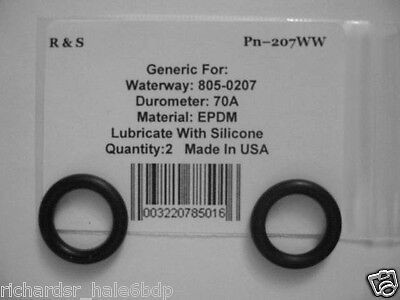 2 Waterway 805-0207 Clearwater II Air Relief O-Rings R&S 207WW / EPDM Material