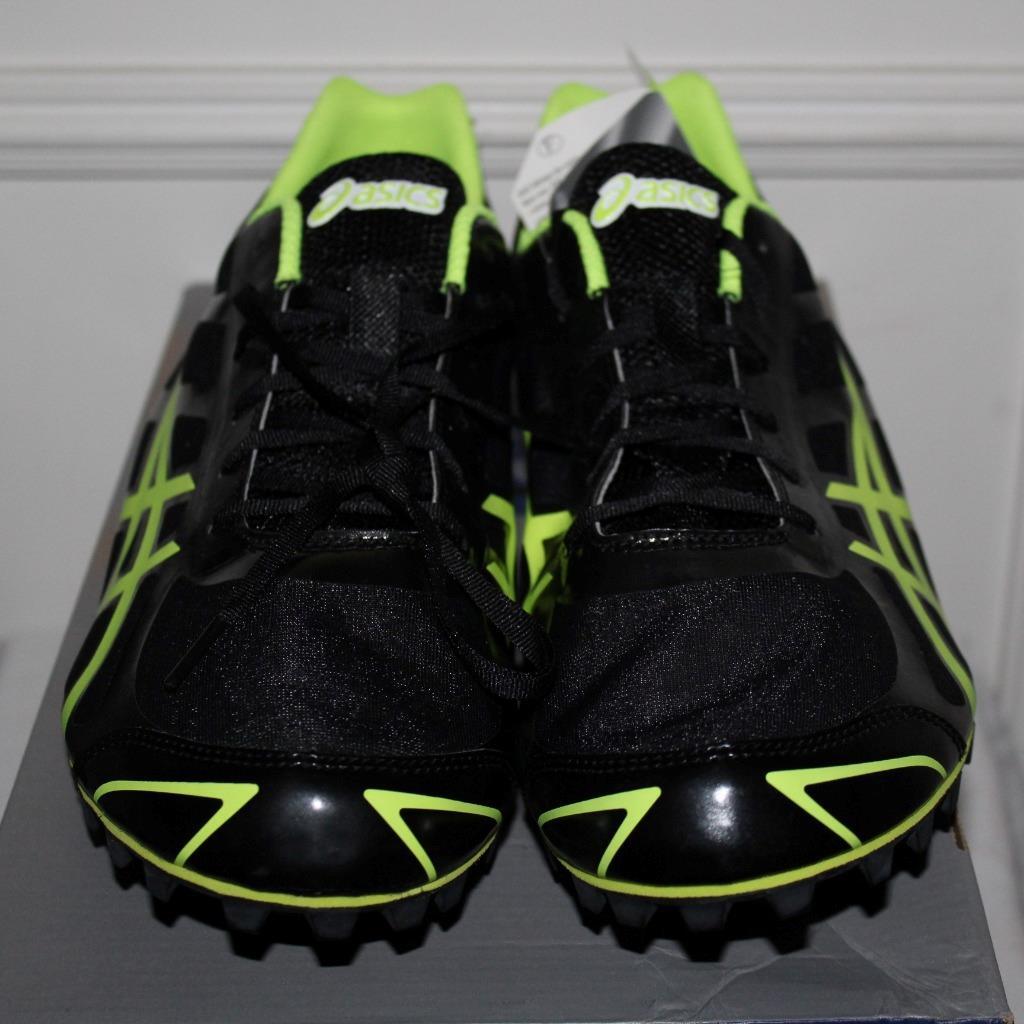 NEW BOX Asics Mens Hyper MD 5 Black & Yellow Track Field Spikes Shoes Sneaker 7