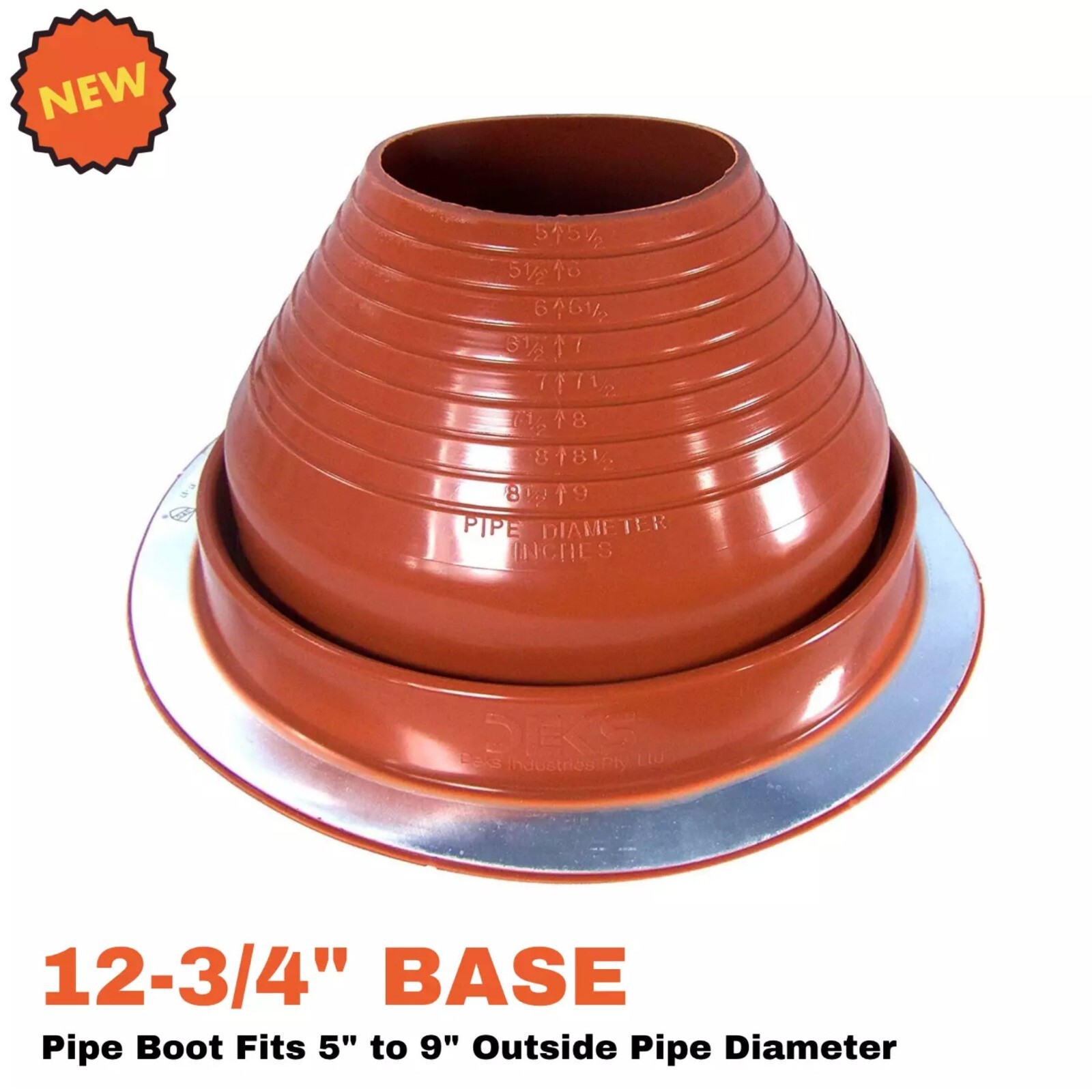 Silicone Metal Roof Insulated Pipe Flashing Square Base for Wood Stove Fireplace