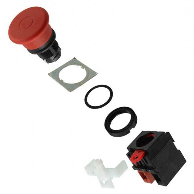 Omron A22E-MP-11 Lot of 4, Push-Pull Switch, non-lighted, E-Stop, 22.3mm Diamete