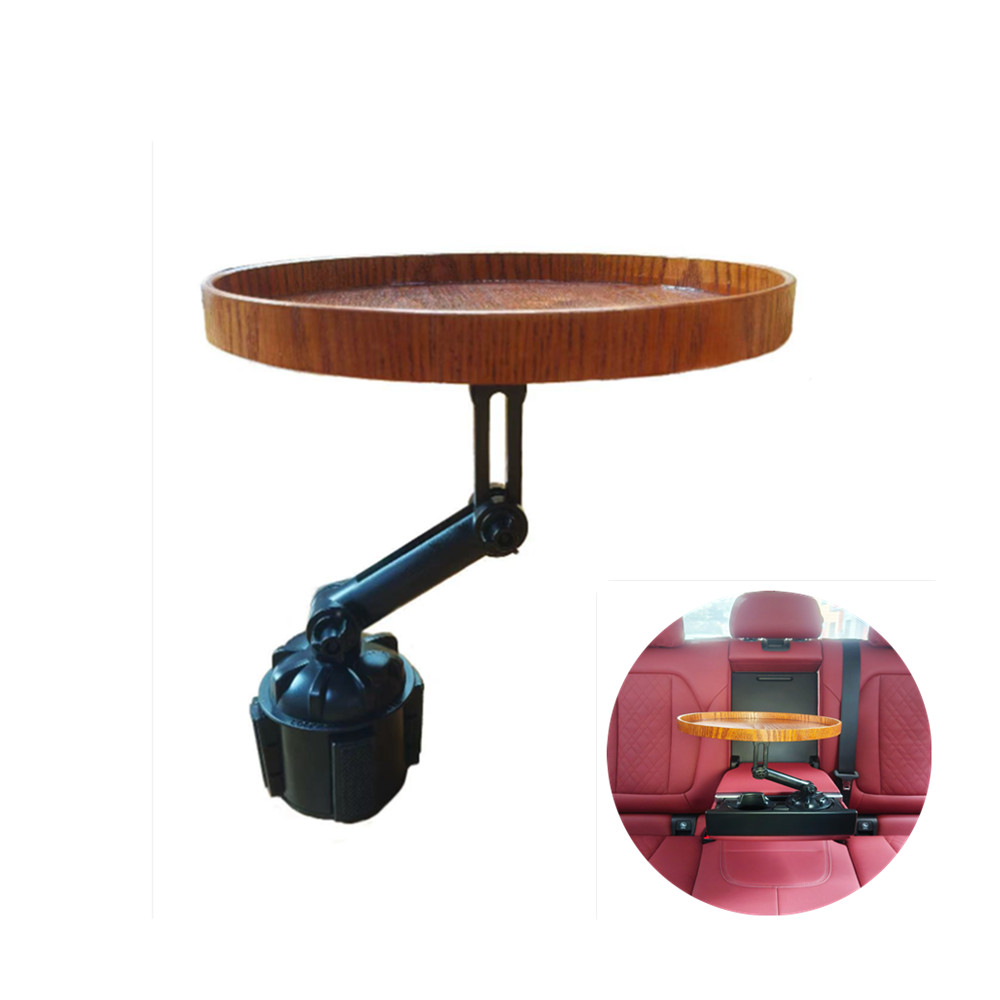 1PC Universal Car Tray & Car Desk for Laptop 360° Rotating Wood Cup Holder Table