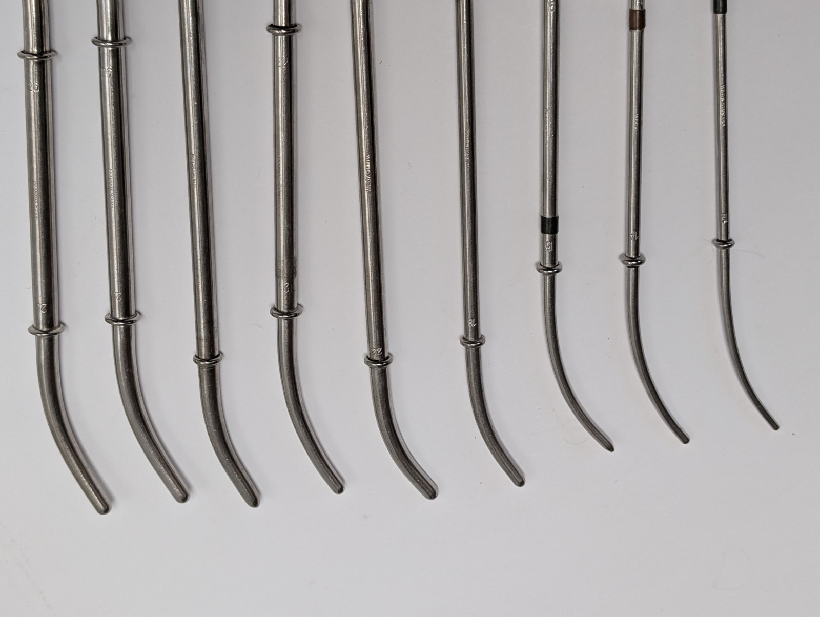 9 pcs. WECK Hank Uterine Dilator Double Ended (USED).