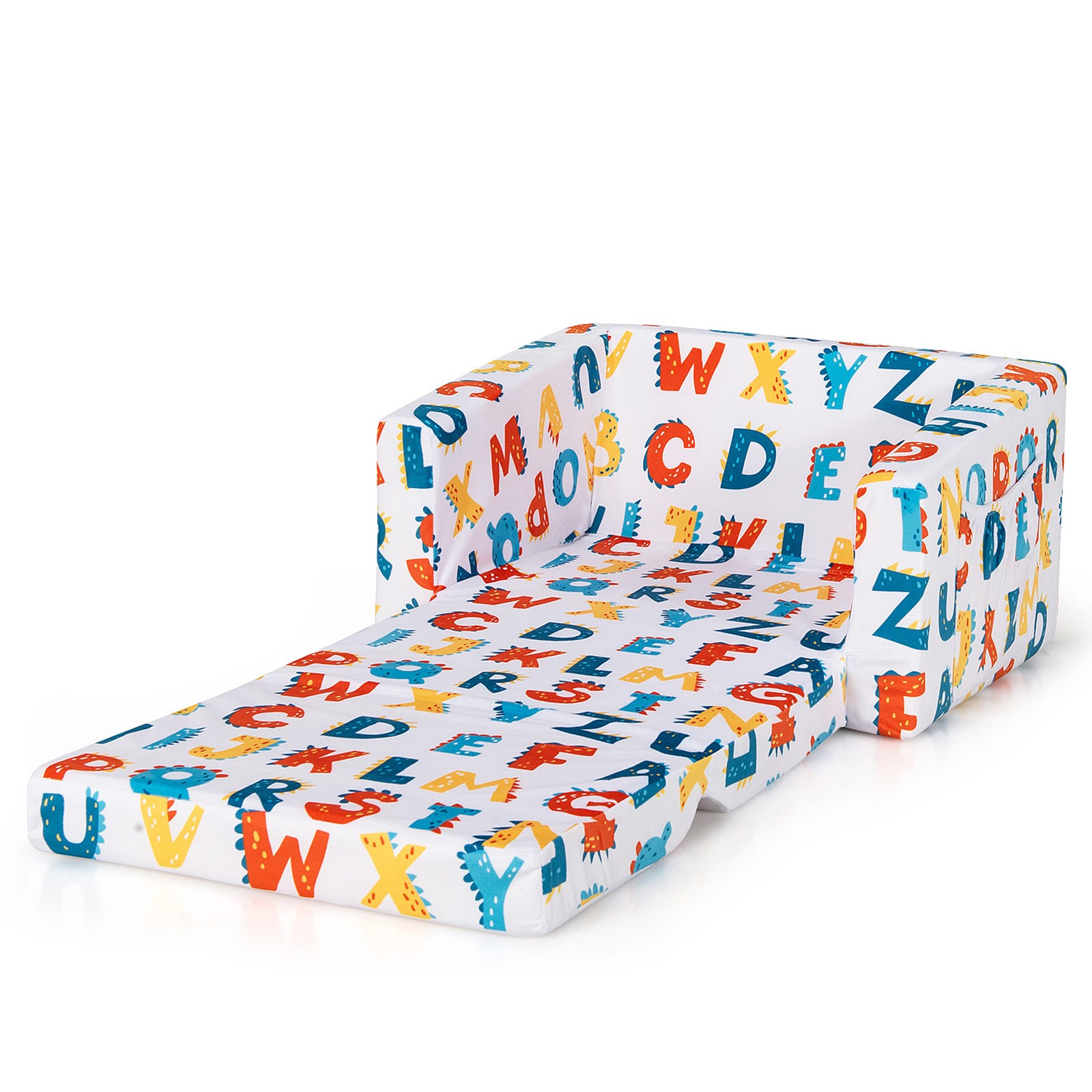 2 in 1 Kids Convertible Sofa Children Flip-out Chair Lounger Couch Sleeper