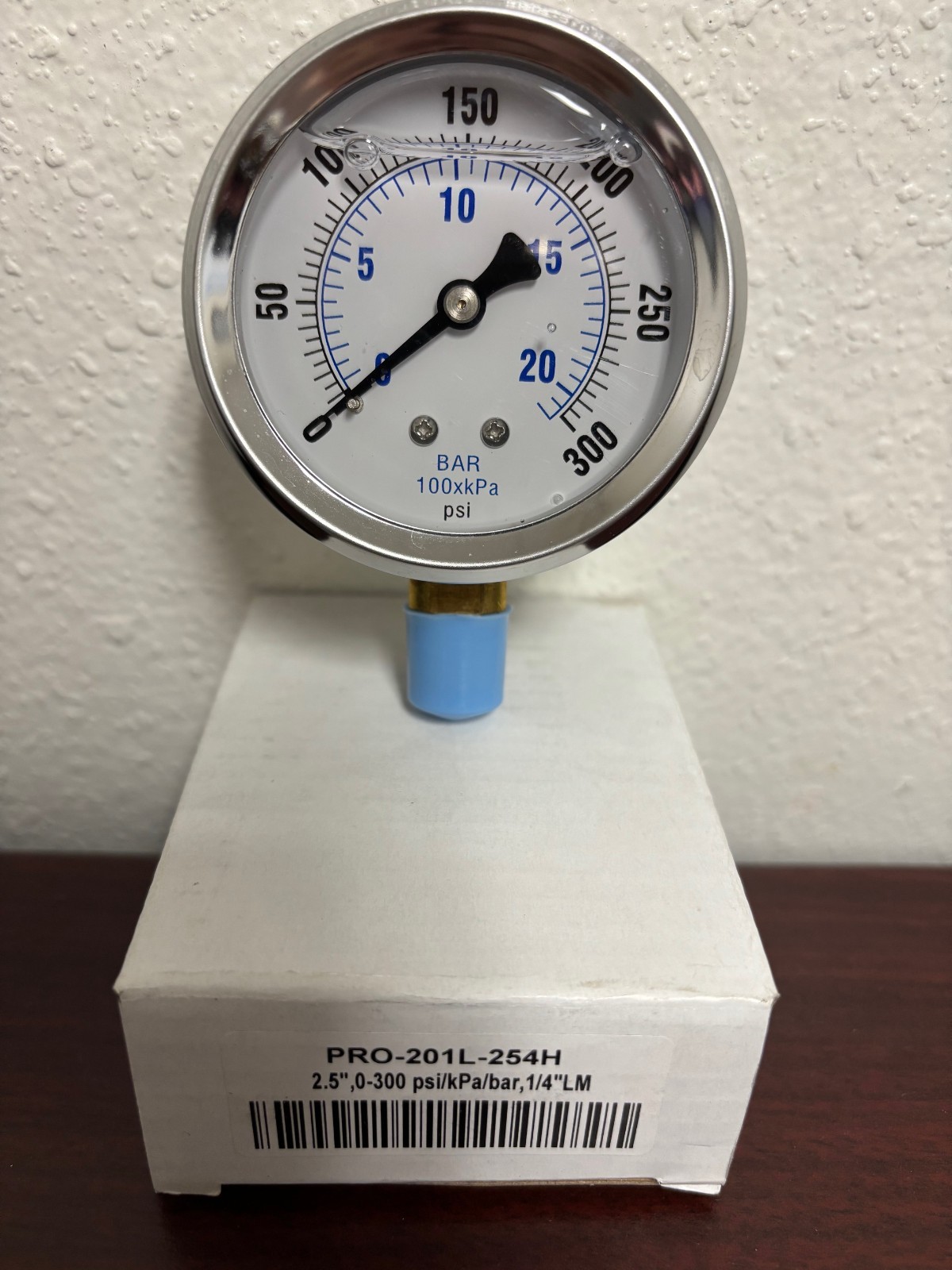New PIC Gauges Pressure Gauge 1/4" NPT 2-1/2" Face Glycerin Filled PRO-201L-254H