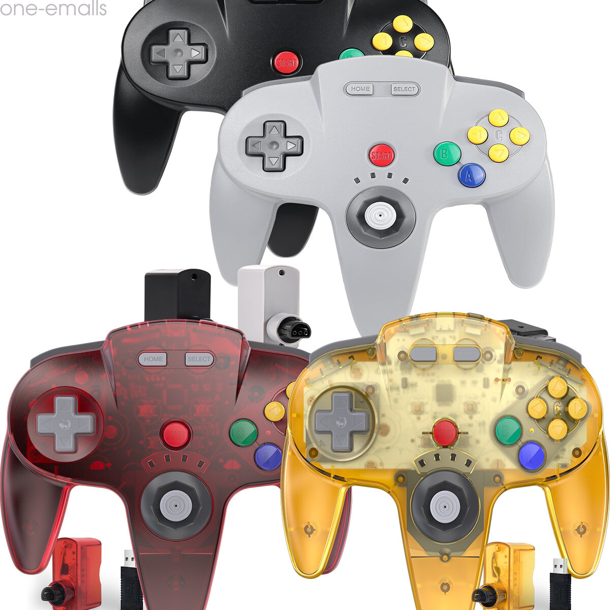 Wireless N64 Controller for Nintendo 64 Console/ Switch Mac Windows Rechargeable