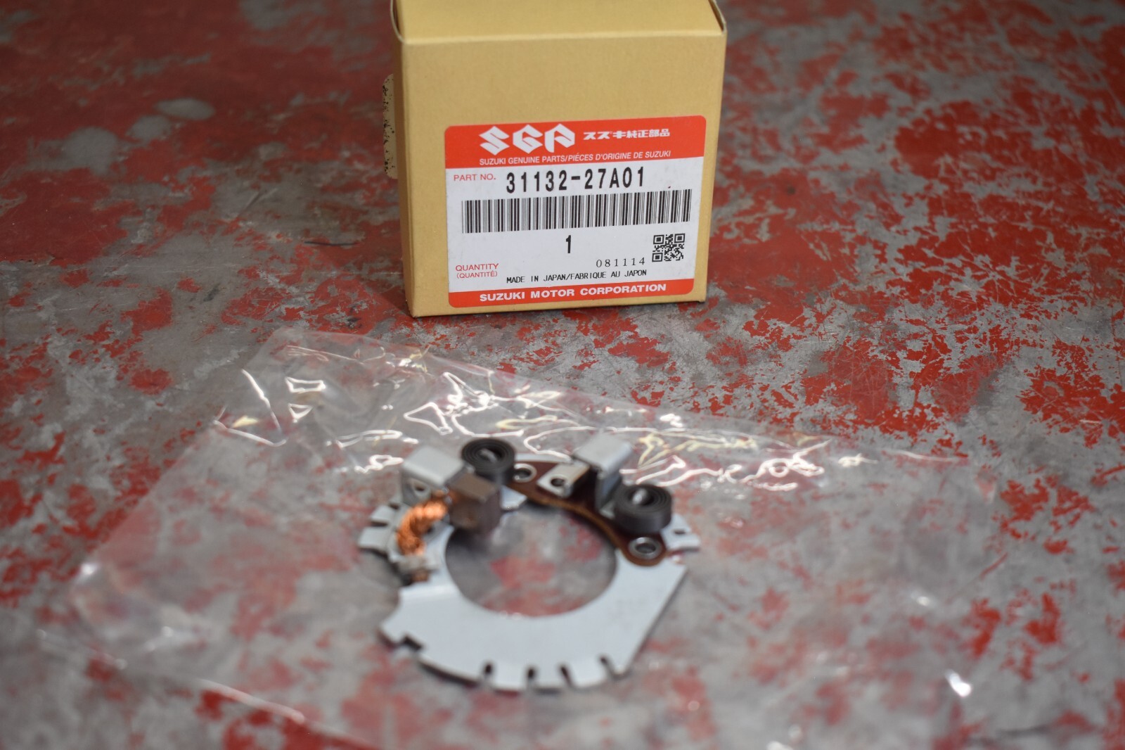 New Suzuki OEM Brush Holder 31132-27A01 starter brush kit