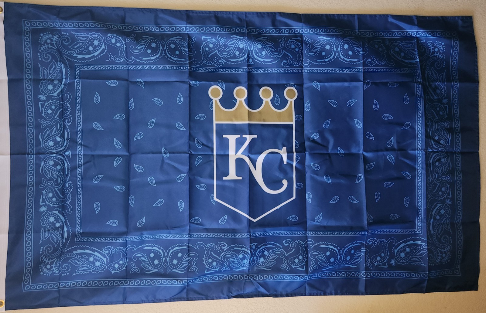 Kansas City Royals Bandana MLB Baseball Flag 3x5 Ft W/ Grommets