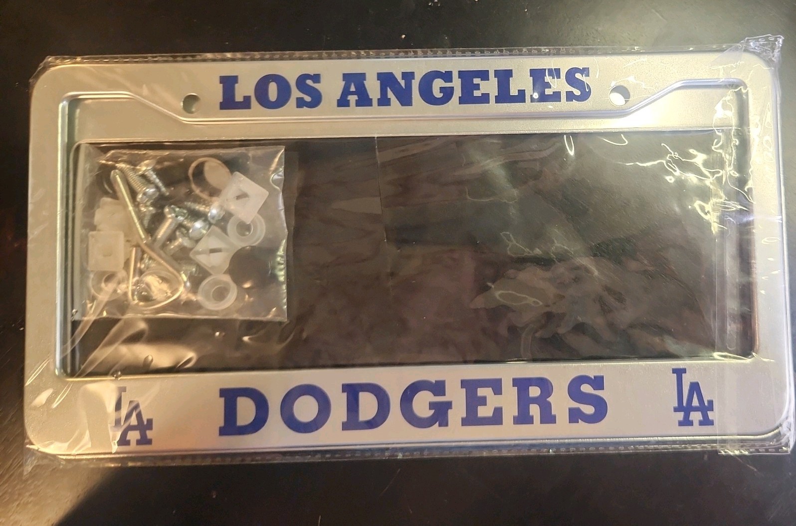 Los Angeles Dodgers MLB Metal License Plate Frames 2 Baseball front and back