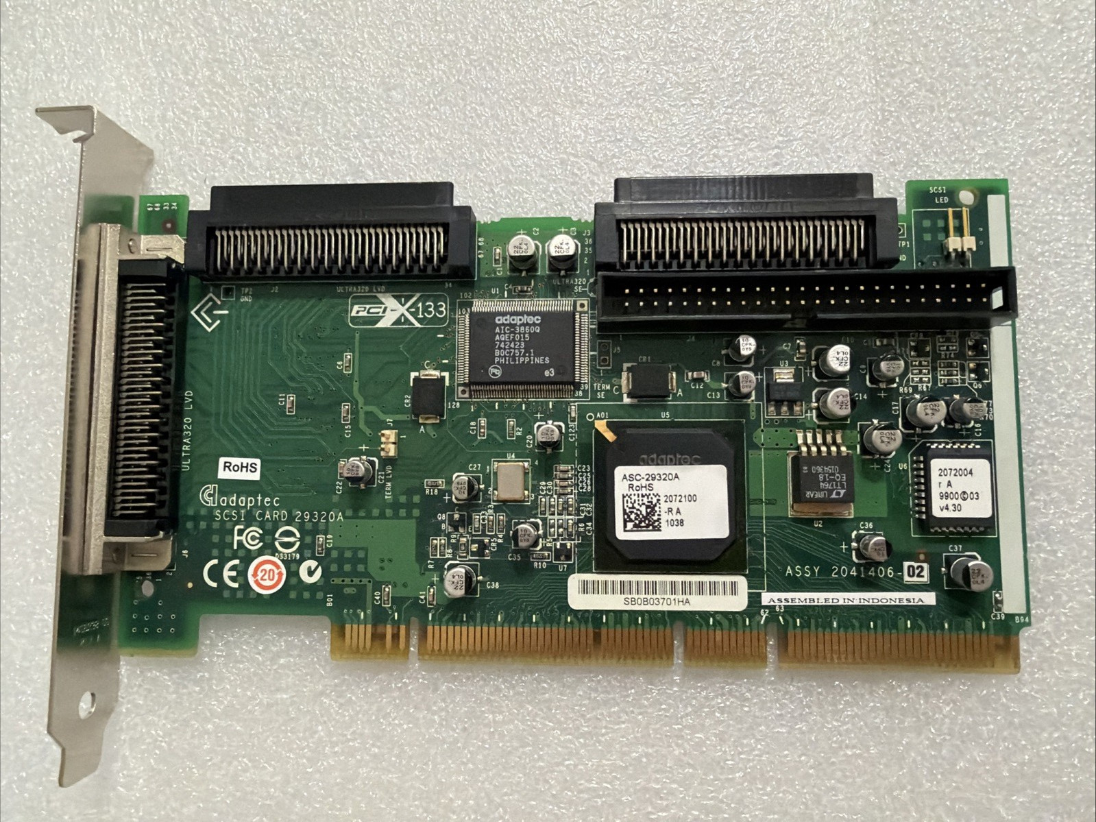ADAPTEC 29320A SCSI PCI133 CARD