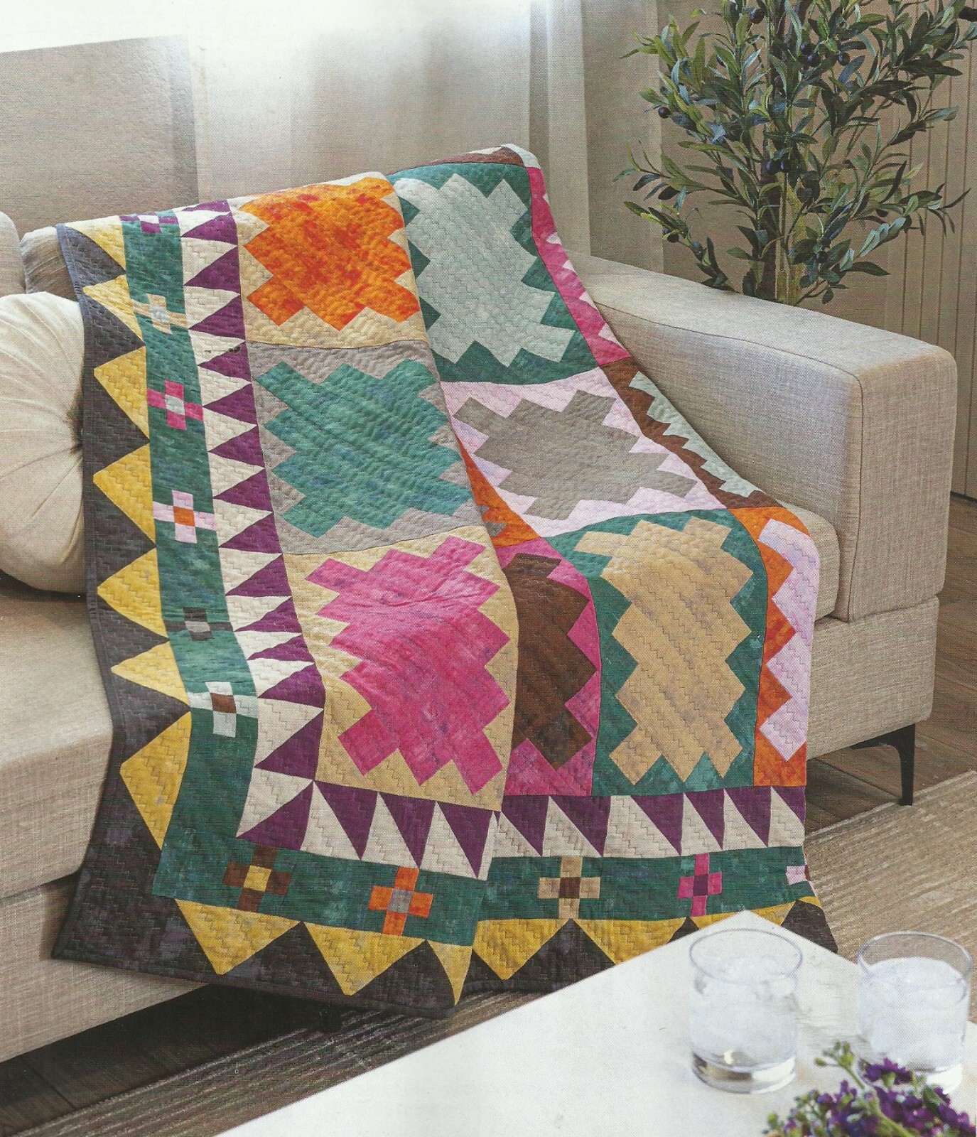 A0450   TIE THE ROOM TOGETHER QUILT PATTERN/INSTRUCTIONS