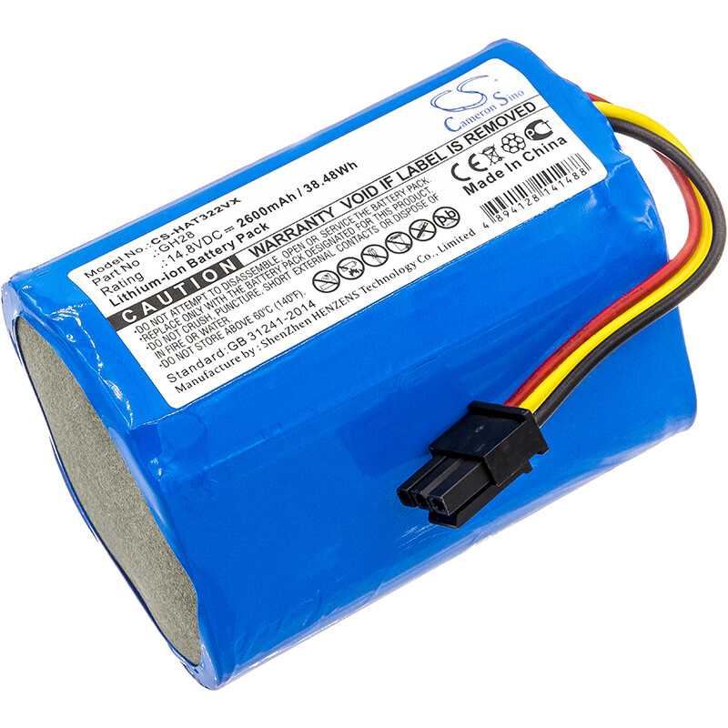 2600mAh / 38.48Wh Battery for Liectroux DH860;Q7000;Q8000;Robot B6009,ZK808