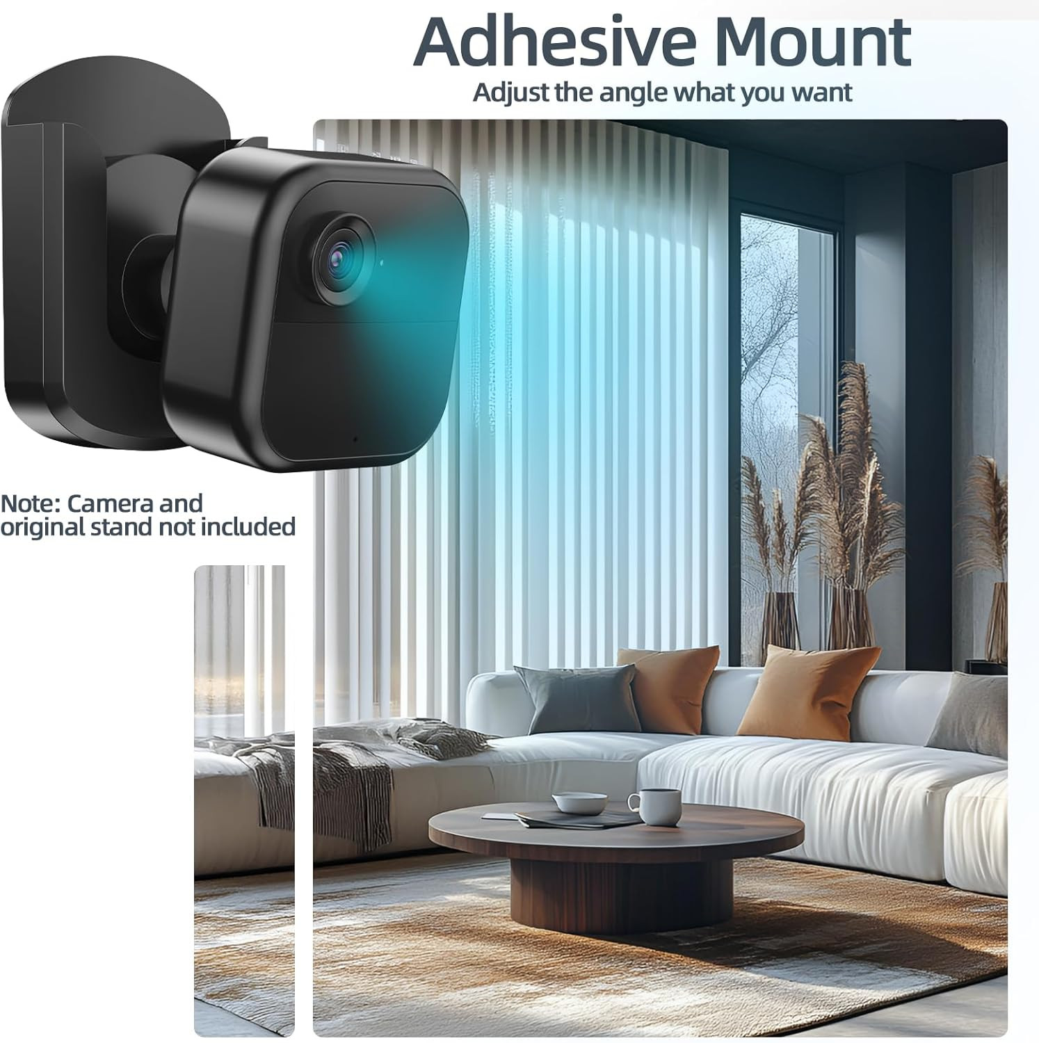 3 Pack Blink Camera No Drilling No Screws Wall Mount Bracket, Adhesive Blink ...