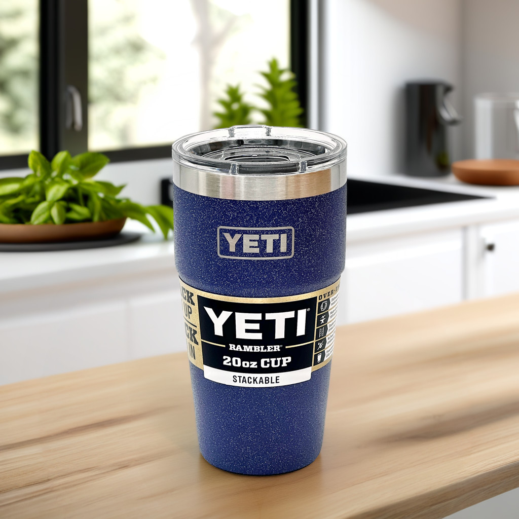 YETI Rambler 20 oz Stackable Cup Moon Dust Limited Edition Stone Texture Shimmer